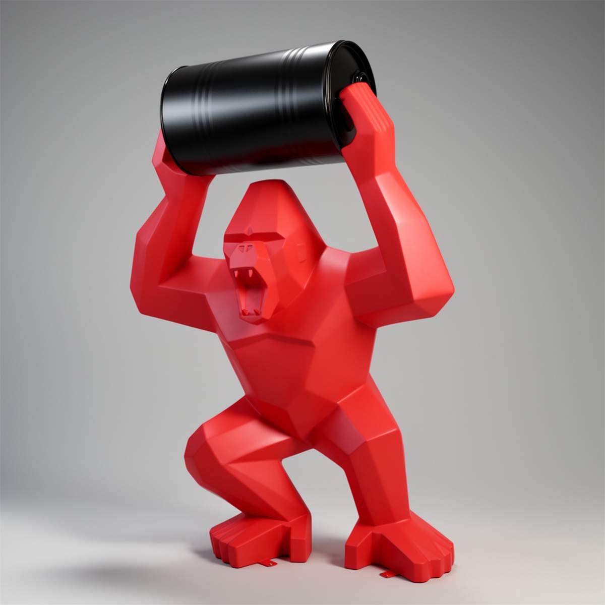 Figura Lowpoly Goryl Tono Kwadrat XL Mat