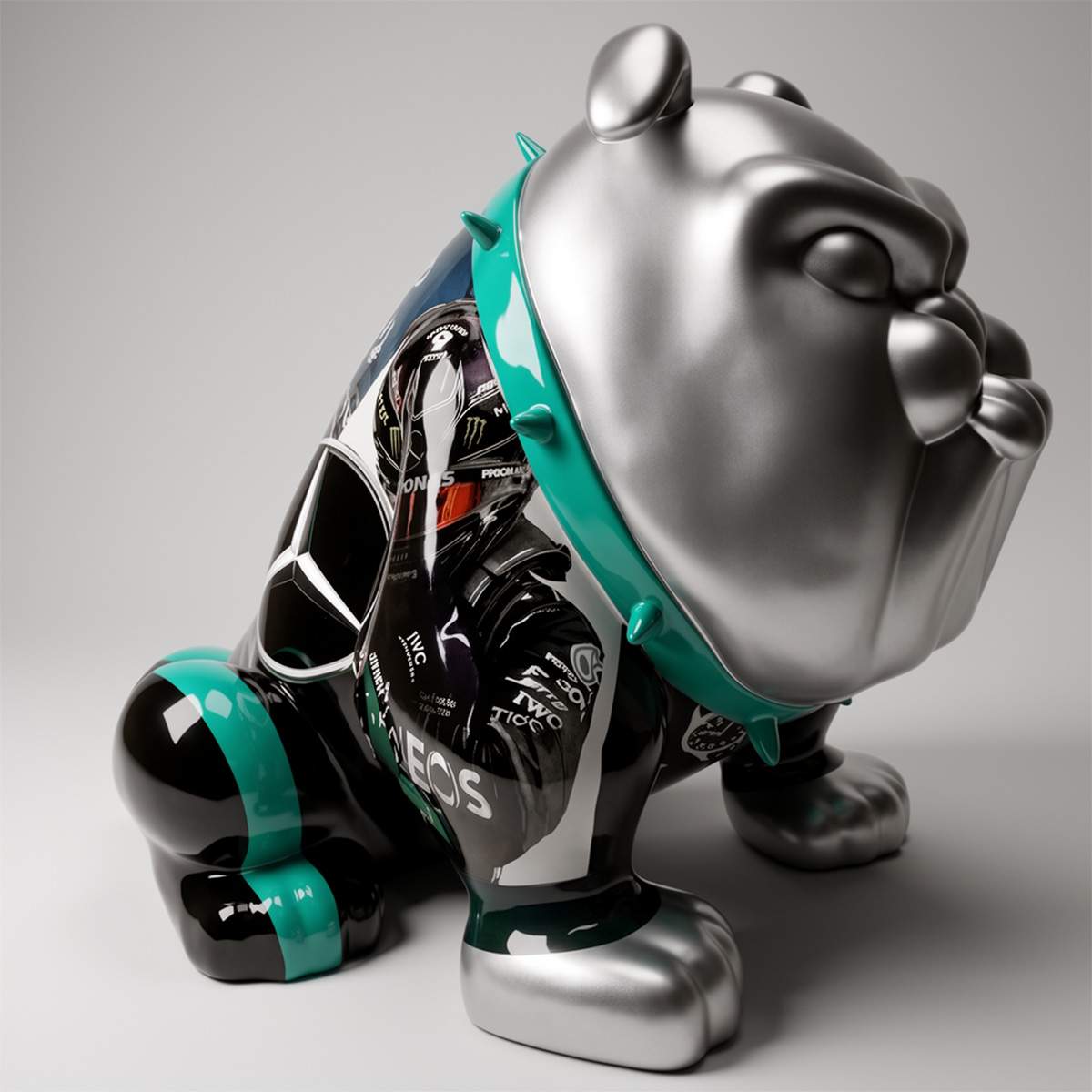 pies bulldog avella 55cm motyw Petronas - obrazek 4