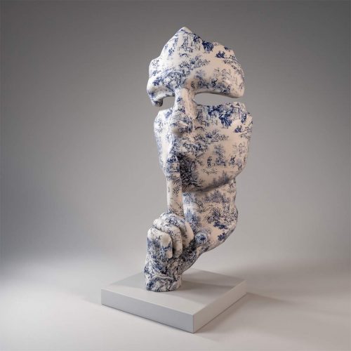 Maska na podstawie motyw porcelana