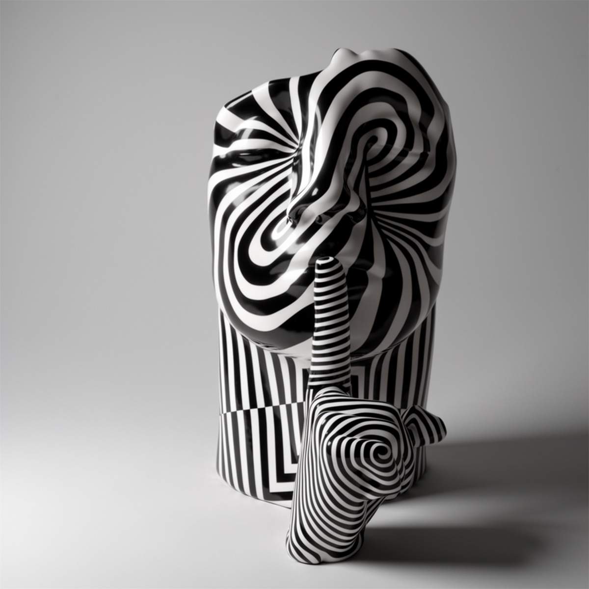 Figura Dekoracyjna Maska Z Palcem Hypnosis