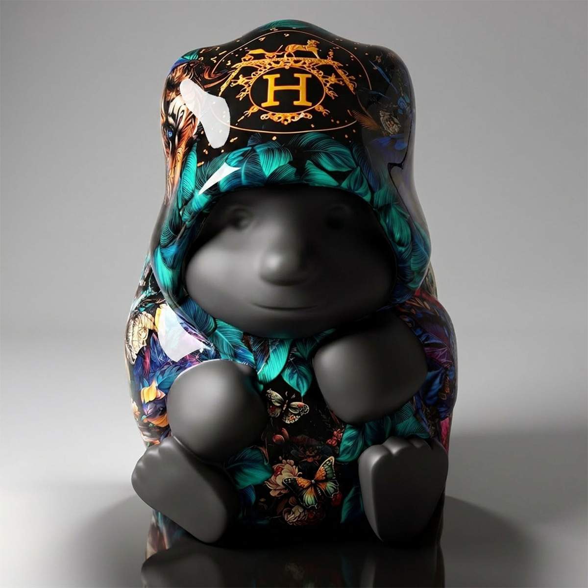 Figura Dekoracyjna Panda W Motywie Indii