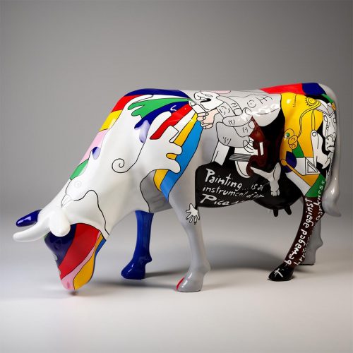 Duża Figura Reklamowa Krowa Motyw Pablo Picasso