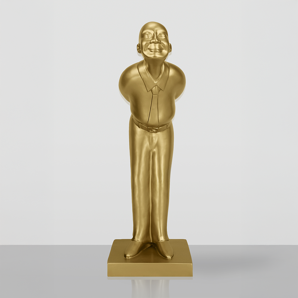 Figura Dekoracyjna - Welcome Guest złoty 2 Figura Dekoracyjna - Welcome Guest złoty - obrazek 2