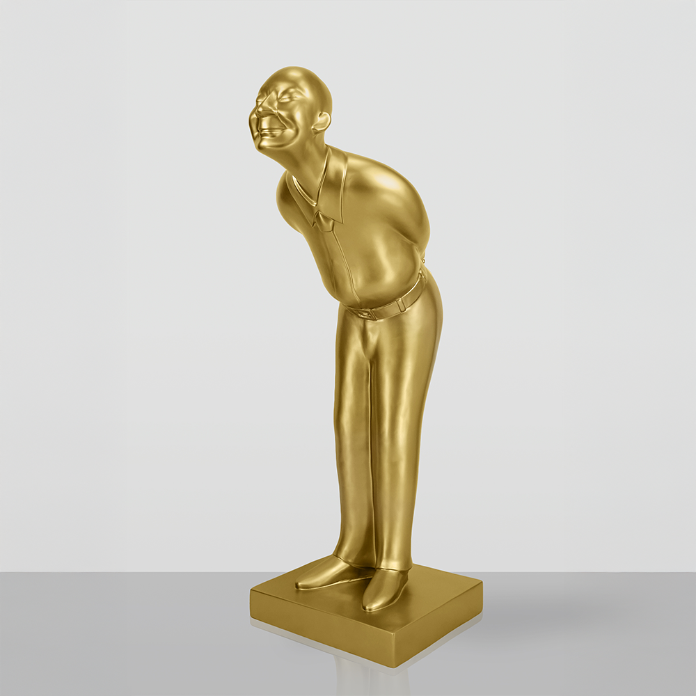 Figura Dekoracyjna - Welcome Guest złoty 3 Figura Dekoracyjna - Welcome Guest złoty - obrazek 3