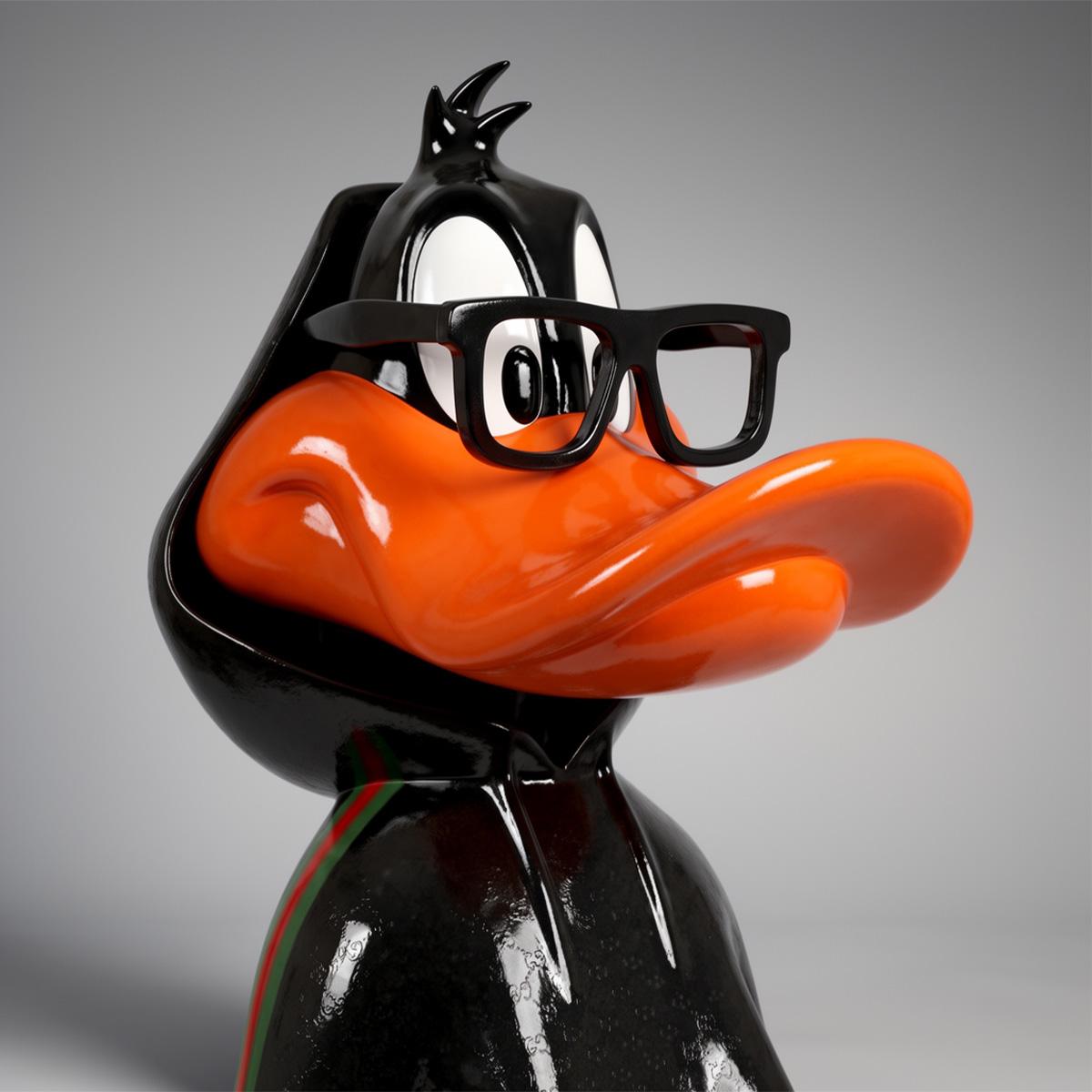 Figura Dekoracyjna Kaczor Daffy W Dresie G