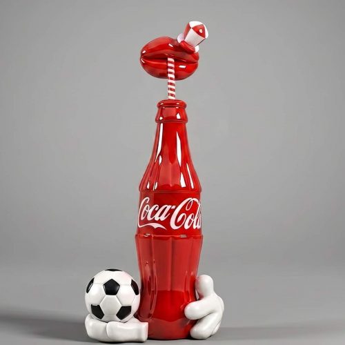 Wielka butelka Coca-Cola - reklamowa figura 3D