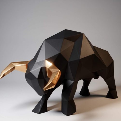 Duża Figura Byk Geometryczny
