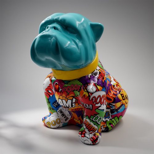 pies Bulldog Angelo 60cm - Pop art