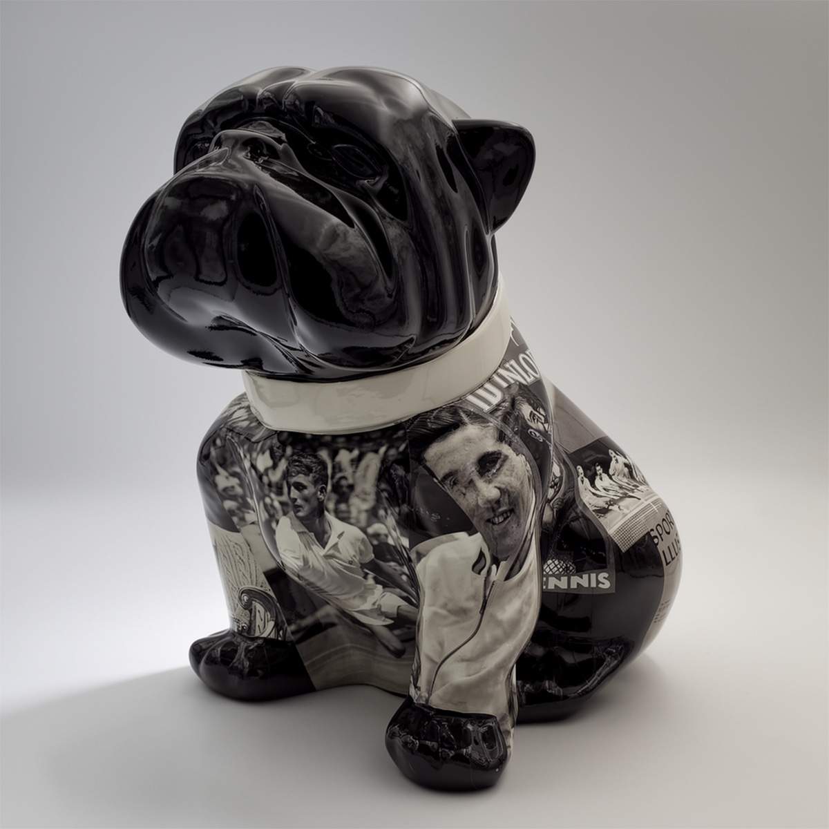 Figura Dekoracyjna Bulldog Angelo Tennis
