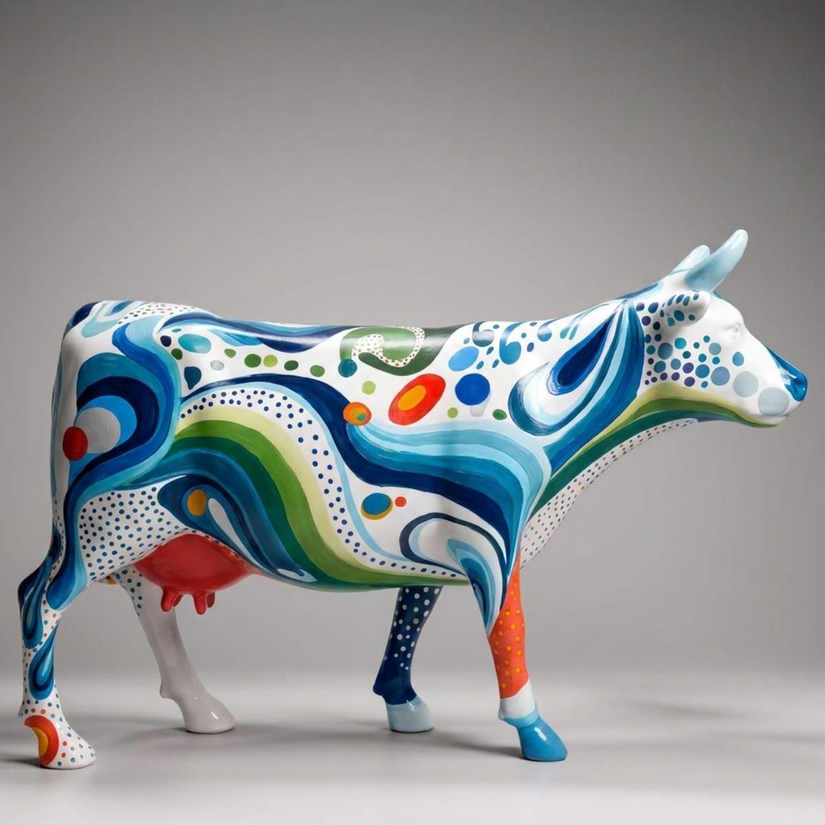 Figura Artystyczna Krowa - Fale Oceaniczne