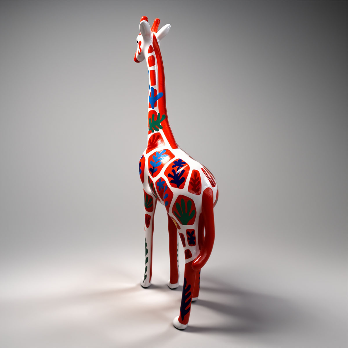 Duża Figura Dekoracyjna Żyrafa w Motywie Matisse - obrazek 6